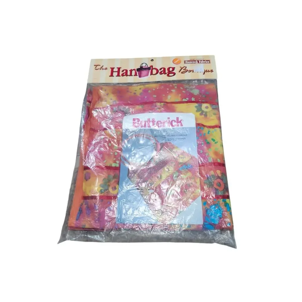 Hancock Fabrics Butterick Kit by the Handbag Boutique #15 Tye Dye Vintage Sealed